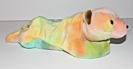Ty Beanie Baby Sammy Plush Bear 9in Tie Dye Stuffed Animal Retired with Tag - £7.86 GBP