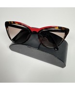 Prada SPR 01V Women’s Sunglasses W/ Case 56 20 Red Tortoise EUC - $1,482.56 MXN