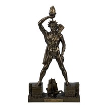 Colossus of Rhodes Statue of The Sun God Helios Cast Marble Bronze Effect - £72.83 GBP