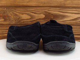 Clarks Size 10 Slipper Shoes Black Leather Men Slip On - $19.75