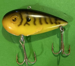 Vintage Fishing Lure - Yellow And Black - $11.30