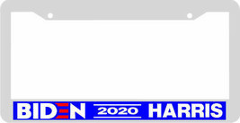 Biden Harris 2020 For President White Plastic License Plate Frame - £11.66 GBP