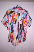 Robert Graham  Prism Effect Colorful Short Sleeve  Size XL NWTS image 3