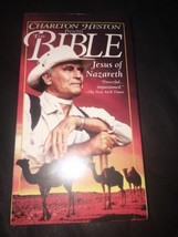 The Bible Jesus of Nazareth with Charlton Heston Documentary VHS - £5.29 GBP