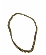 O.G Obey 18k Gold Plated Curb Linked Men&#39;s Necklace Chain - £9.68 GBP