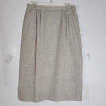 Womens Country Sophisticates by Pendleton Silk blend Oatmeal Skirt Size 12 - £25.29 GBP