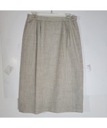 Womens Country Sophisticates by Pendleton Silk blend Oatmeal Skirt Size 12 - £24.92 GBP