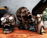 Walking Undead Zombie Wine Bottle And Salt Pepper Shakers Holders Figuri... - $58.95