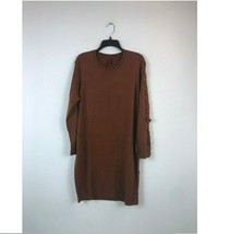 Love Scarlett Women Petite Size PXL Brown Lattice Sleeve Pullover LN Sweater NEW - £24.15 GBP