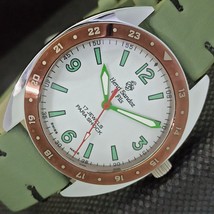 Mechanical Henri Sandoz &amp; Fils Vintage Swiss Mens White Watch 566a-a300011-6 - £19.91 GBP