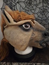 Party Horse Mask Head Halloween Costume Theater Prop Novelty Latex party... - £15.53 GBP