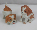 Vintage Homco Set Of 2 Jack Russell Terrier Puppy Dog Figurines #1407 &amp; ... - $11.87