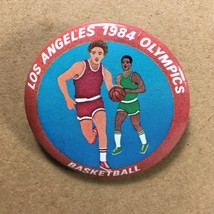 1984 Summer Olympic Games LA 2.25&quot; Basketball Pinback Button Collector Souvenir - £7.99 GBP