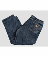 Men&#39;s Carhartt Flame Resistant Denim Jeans 46/32 HRV 3 Lined GREAT CONDI... - $1,017.09 MXN