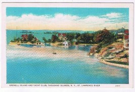 Postcard Grenell Island &amp; Yacht Club Thousand Islands New York St Lawrence River - £2.36 GBP