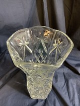 Anchor Hocking Star of David  10” tall flower Vase - £7.63 GBP