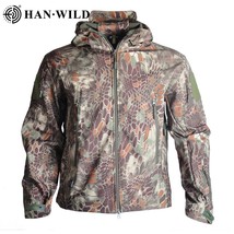 Men&#39;s  Hi Jackets Army  Fleece  Jacket Men Clothing Soft Windbreaker Army Hooded - £85.58 GBP