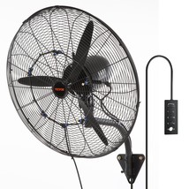 VEVOR Wall-Mount Misting Fan, 24 Inch, 3-speed High Velocity Max. 7000 CFM, Wate - $212.83