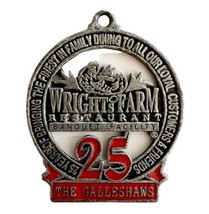 Wright&#39;s Farm Restaurant 25th Anniversary Medallion 1979 Rhode Island Enamel E37 - $29.99