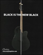 Ovation Black Guitars 2017 advertisement 8 x 11 guitar ad print - £3.39 GBP