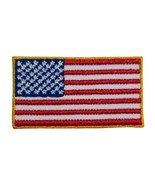 American Flag Old Glory Fully Embroidered Iron On Patch 2.0&quot; x 1.0&quot; Hook... - €5,20 EUR+