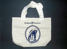 Holland America Cruise Line Canvas Tote Bag (#3) - Vintage New! - £12.02 GBP