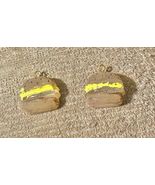 Cheeseburger Earrings Pendants Food Jewelry Unique Handmade Gift for Food - €4,29 EUR