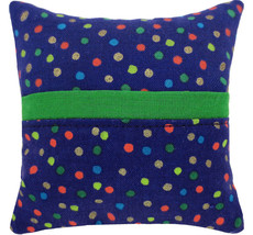 Tooth Fairy Pillow, Purple, Dot Print Fabric, Green Bias Trim, Boys or G... - £3.95 GBP