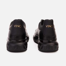 The Linq Black Leather Men Sneaker image 8