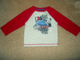 Baby Boys Tee Shirt Red Faded Glory Raglan - £7.80 GBP