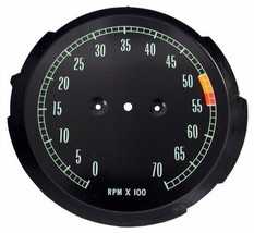 1965-1967 Corvette Tachometer Face Plate - 5300 Redline - £31.61 GBP