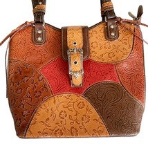 MC Mark Chantal Multicolor Embossed Leather Shoulder Bag - £36.68 GBP