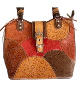 MC Mark Chantal Multicolor Embossed Leather Shoulder Bag - £35.72 GBP