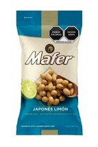 Mafer Japanese Peanuts With Lime ( Cacahuate Japanese Con Limon ) 4 Bags... - $32.66