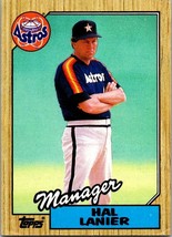 1987 Topps Hal Lanier #343 Houston Astros Manager - $1.77