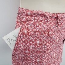 Gap Short Shorts Women&#39;s Size 8 Red &amp; White Multicolor Cotton Mid Rise P... - £8.63 GBP