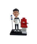 Custom Bobblehead Barber Standing Next to a Stylist Chair prop - Careers... - $169.00