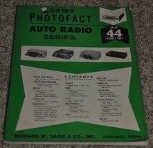 Vintage Sam&#39;s Photofact Auto Radio Series AR-44 August 1967 Service Manual - £10.95 GBP