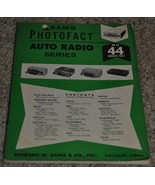 Vintage Sam&#39;s Photofact Auto Radio Series AR-44 August 1967 Service Manual - £11.19 GBP