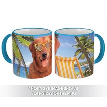 Golden Retriever Beach Ball : Gift Mug Dog Pet Animal Puppy - £11.96 GBP