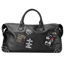  Men Travel Bags Vintage  Leather Handbags Big Men Business Luggage Bag 2023 New - £82.74 GBP