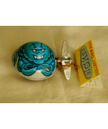 New Tin Toy Rocket USA Bruno Blue Crab Sealife Wacky Wind up Auto Turn 2" - $5.89