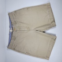 J. Crew Classic Fit Chino Shorts Mens Size 33 Khaki Flat Front Twill - £13.24 GBP