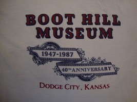 Vintage Boot Hill Museum Dodge City, Kansas 40th Anniversary T Shirt Size M - $21.47