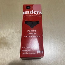 Unders by Proof Size XL Women&#39;s Black Period Proof Brief Underwear - $16.66