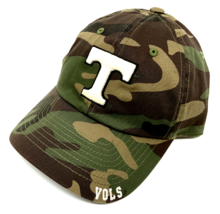 University Of Tennessee Volunteers Vols Logo Camo Adjustable Curved Bill Hat Cap - £12.86 GBP