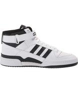 adidas Mens Forum Mid Sneakers Color White/Black/White Size 13 - £71.95 GBP