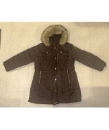 Michael Kors Women's Faux Fur Trim Hooded Quilted Puffer Coat XXL Brown - $125.00