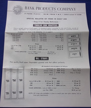 Bank Products Company New York Perpetual Calendars Brochure - $8.20 CAD