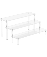 Acrylic Display Risers, 3 Tier Perfume Organizer Stand, Clear Cupcake St... - $16.39 CAD